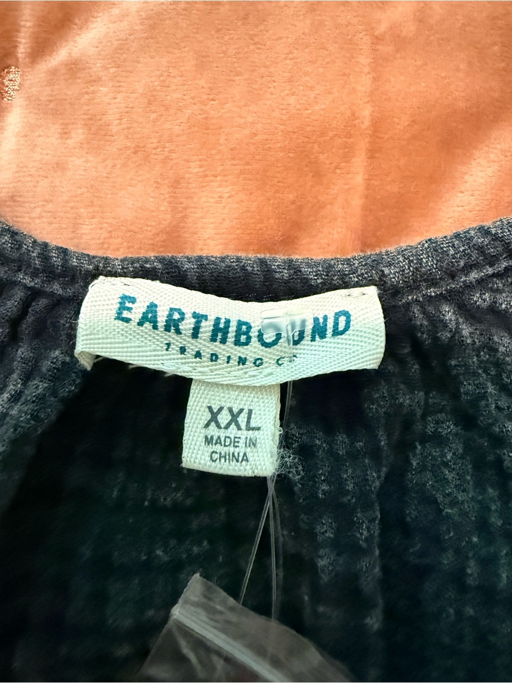NWT Earthbound women’s Black/Charcoal Textured Romper, 100% cotton gauze - Picture 9 of 11